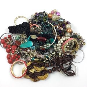 Costume Jewelry 4 lbs Lot Wearable Resell Destash